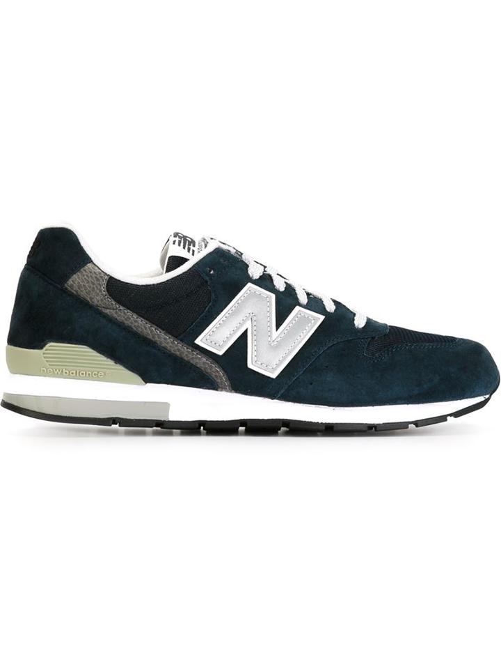 New Balance 996 Sneakers, Men's, Size: 9.5, Blue, Suede/rubber