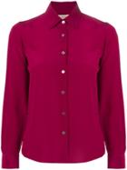 Blanca Slim-fit Silk Shirt - Pink