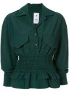 Maison Mihara Yasuhiro Peplum Hem Shirt - Green