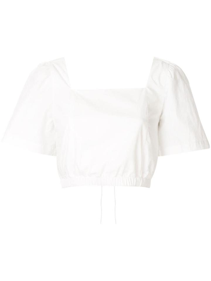 Whit Square Neck T-shirt - White