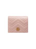 Gucci Gg Marmont Card Case - Pink