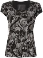 Philipp Plein 'for You' T-shirt, Women's, Size: Medium, Black, Cotton/crystal