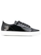 Lanvin Patent Tennis Sneakers - Black