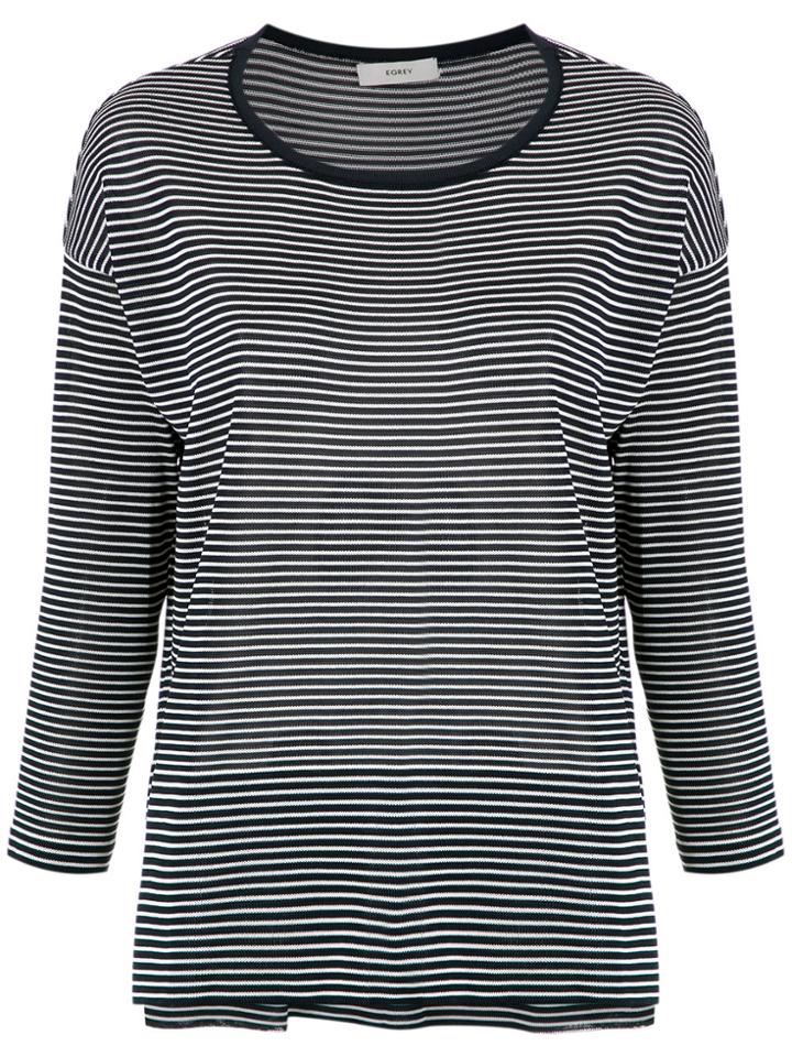 Egrey Firenze Striped Blouse - Blue