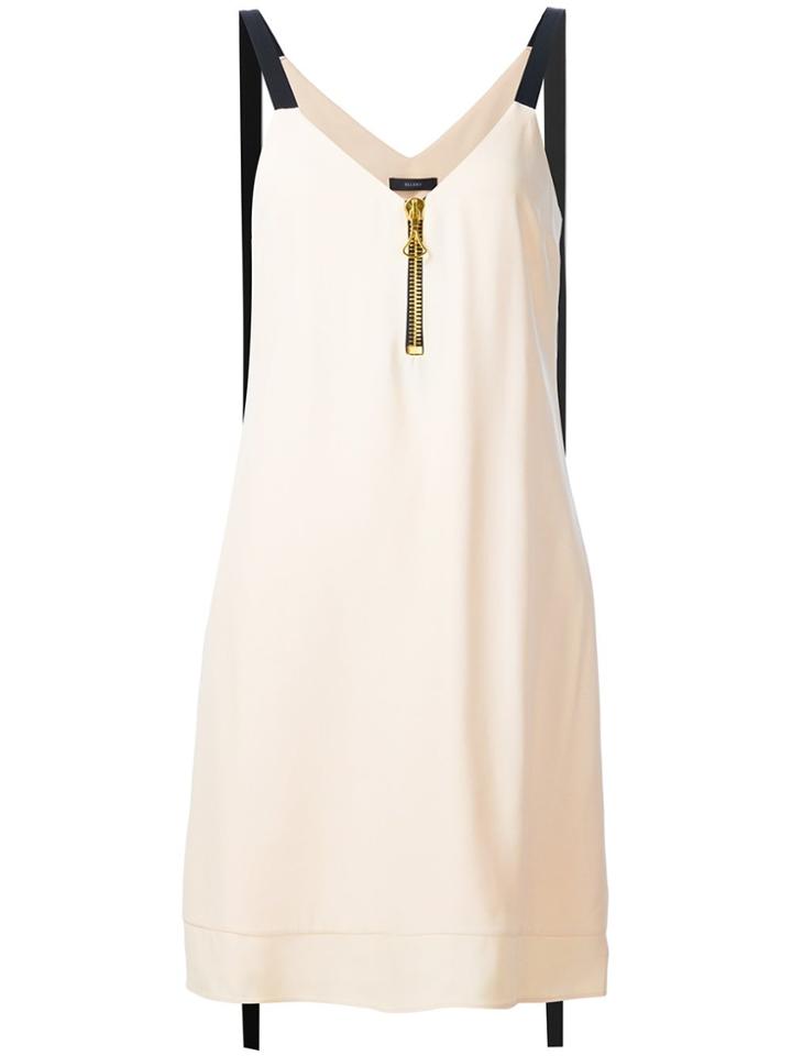 Ellery Zip Detail Dress - Pink & Purple