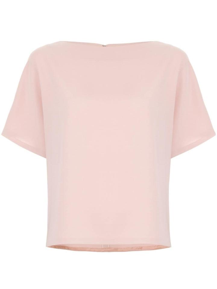 Des Prés Boat Neck T-shirt - Pink