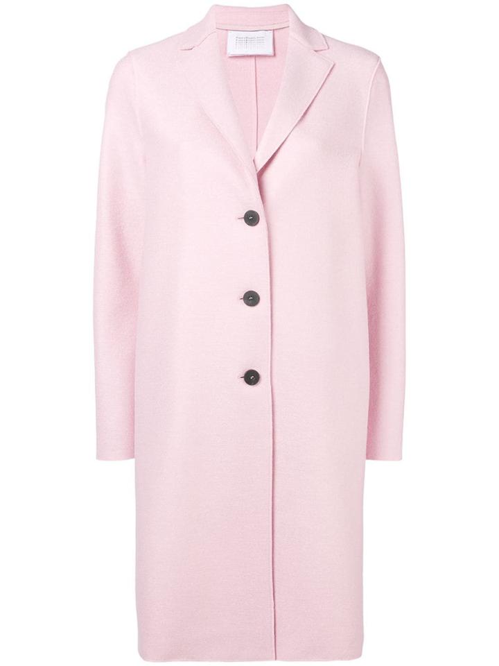 Harris Wharf London Single Breasted Coat - Pink