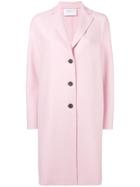 Harris Wharf London Single Breasted Coat - Pink