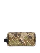 Burberry Monogram Print Nylon Pouch - Green