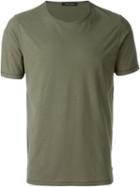 Roberto Collina Classic T-shirt, Men's, Size: 54, Green, Cotton