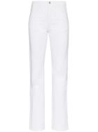 A Plan Mid Rise Straight Leg Jeans - White