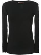 Michael Kors - Strings Sleeves Top - Women - Spandex/elastane/rayon - Xl, Black, Spandex/elastane/rayon