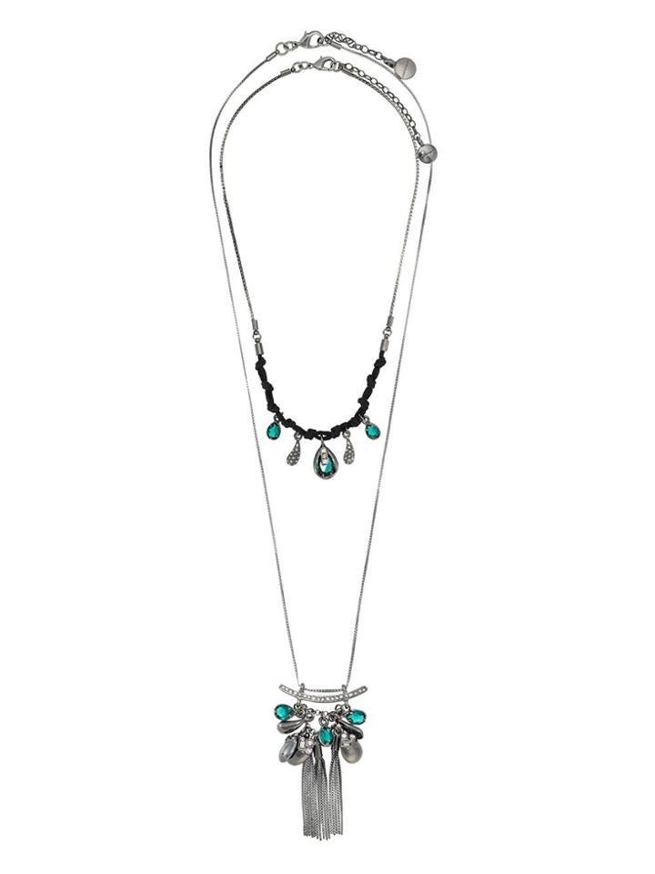 Camila Klein Penca 2 Necklaces Set - Black