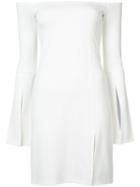 Alexis - Off Shoulder Slit Dress - Women - Nylon/spandex/elastane/viscose - M, White, Nylon/spandex/elastane/viscose