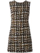 Dolce & Gabbana Bouclé Shift Dress, Women's, Size: 38, Silk/cotton/acrylic/wool