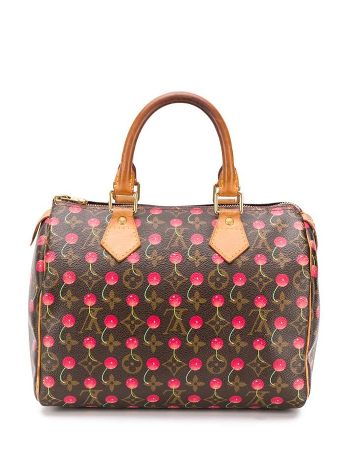 Louis Vuitton Vintage 2005 Takashi Murakami Cherry Speedy Bag - Brown