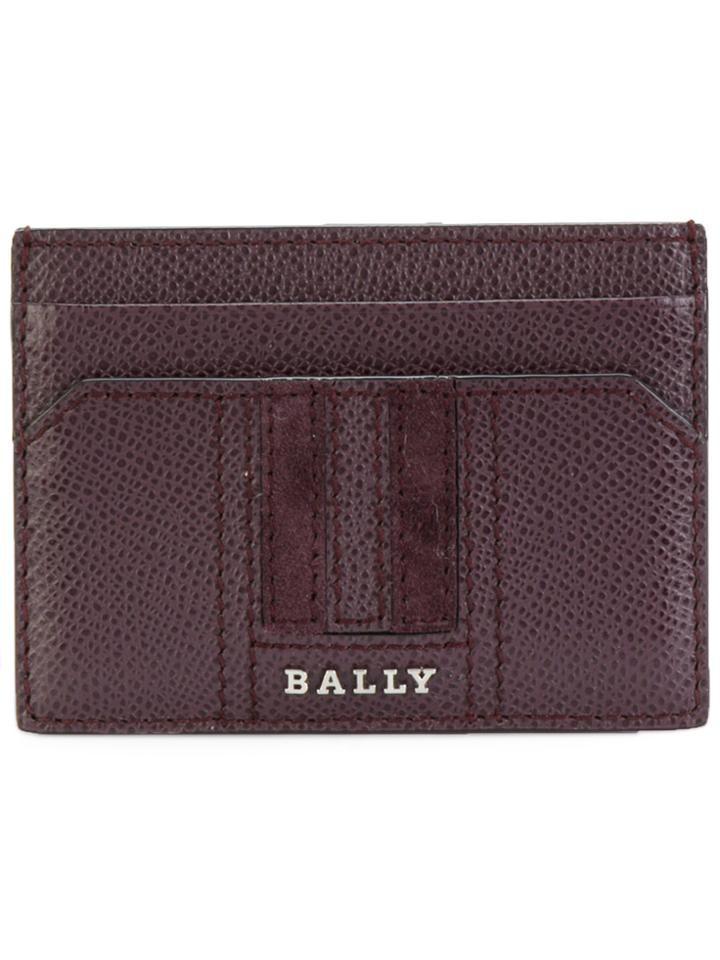 Bally Striped Cardholder - Red