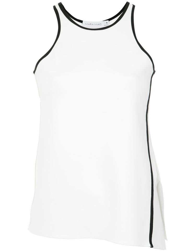 Mara Mac Contrasting Tank Top - White