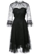 Carolina Herrera Lace Embroidered Dress - Black