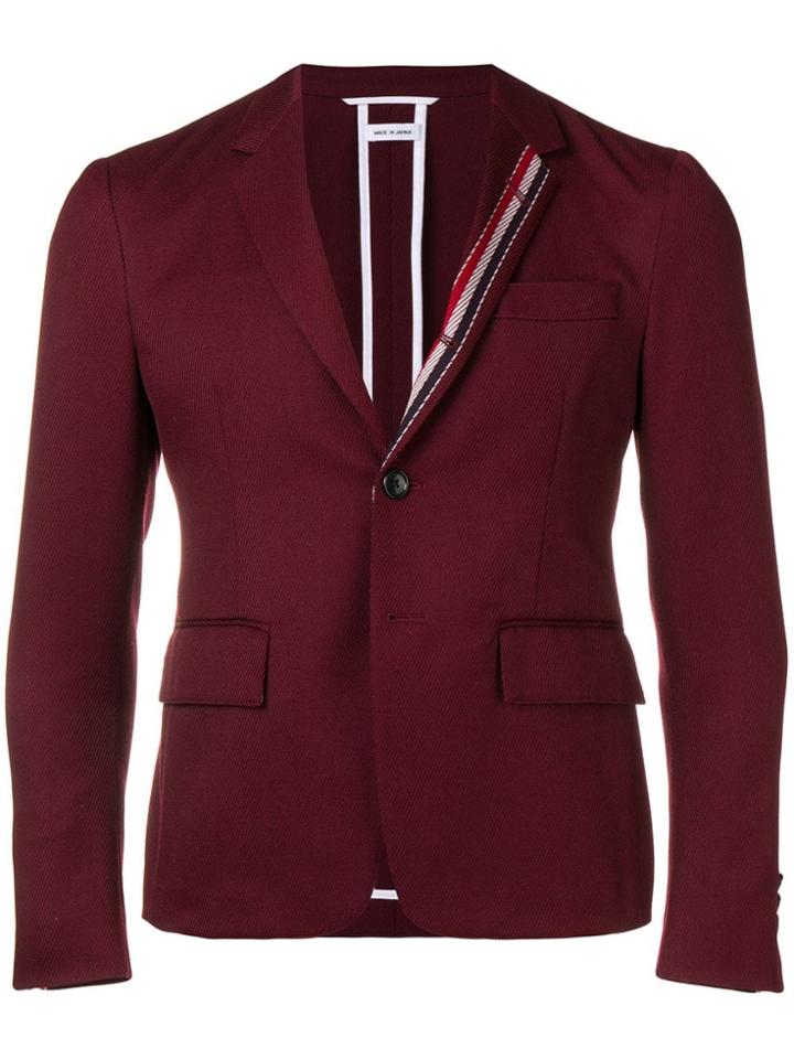 Thom Browne Rwb Stripe Unconstructed Sport Coat - Red