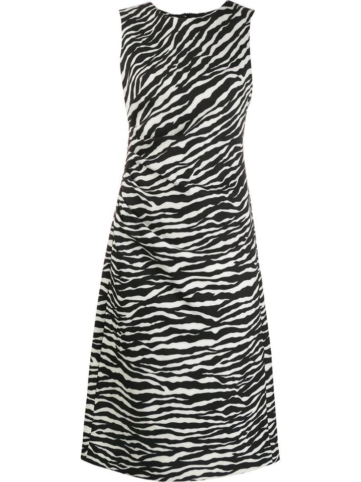 P.a.r.o.s.h. Abito Zebra Print Dress - White