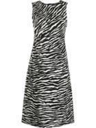 P.a.r.o.s.h. Abito Zebra Print Dress - White