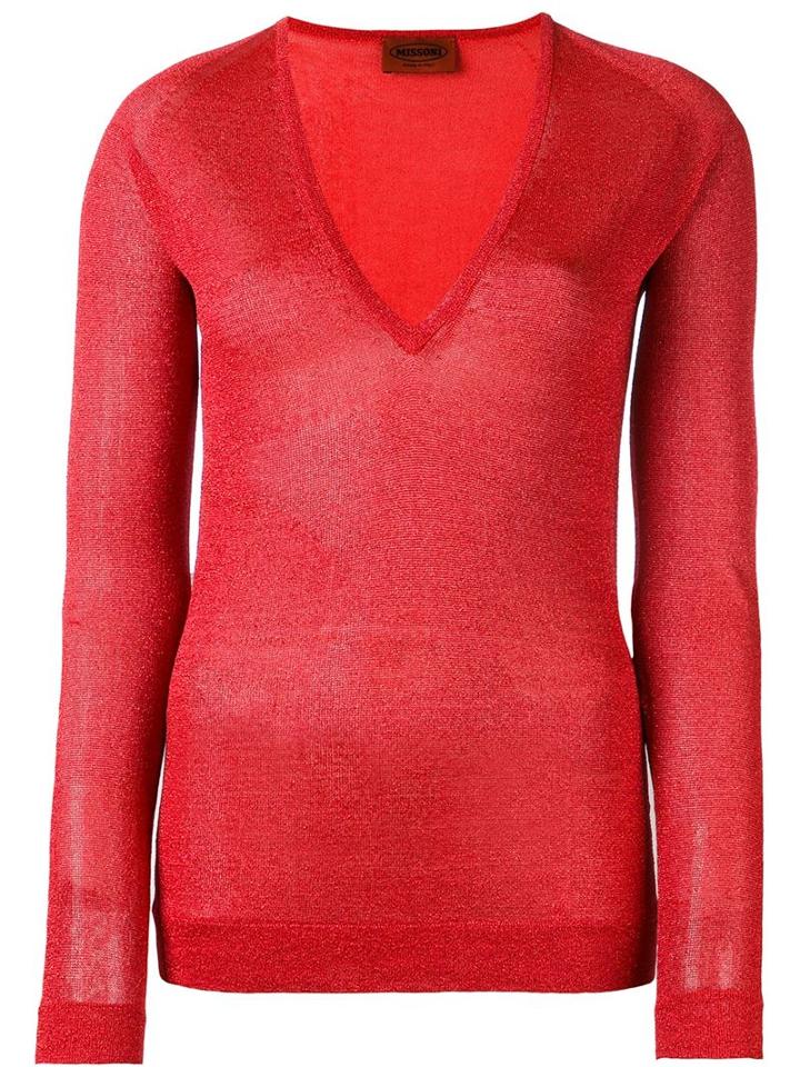 Missoni V-neck Shimmer Sweater