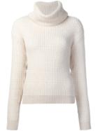 Maiyet Chunky Knit Turtleneck Sweater, Women's, Size: Large, White, Wool