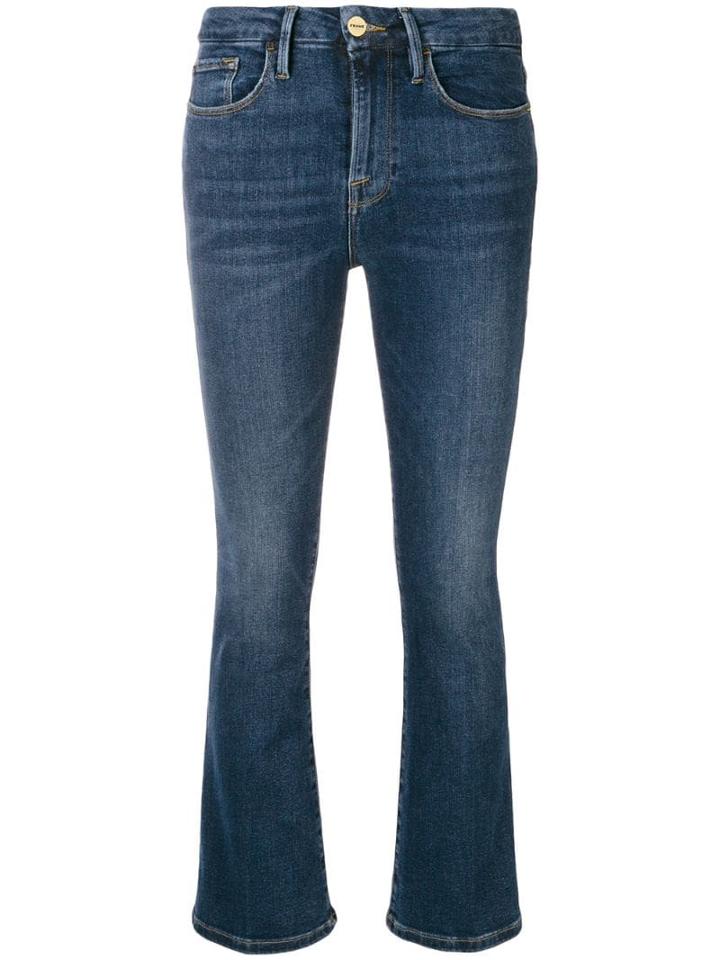 Frame Le Crop Mini Boot - Blue