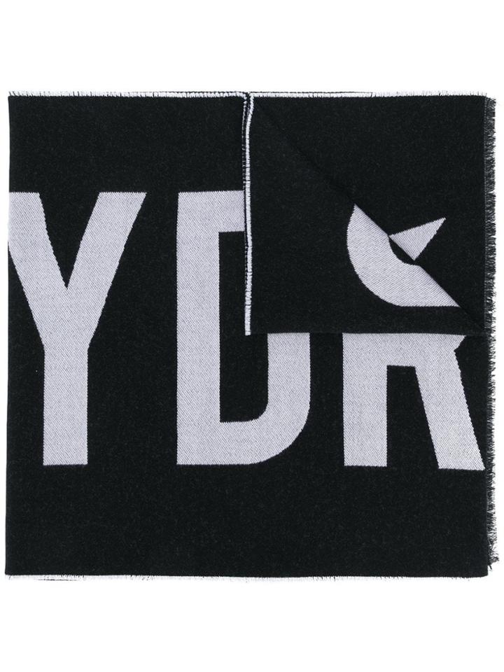 Hydrogen Logo Scarf - Black