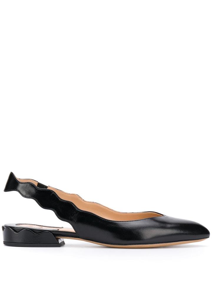 Chloé Slingback Ballerina Shoes - Black