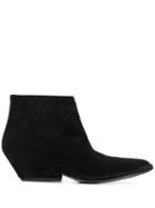 Del Carlo Western Style Boots - Black