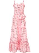 Lisa Marie Fernandez Long Floral Print Sundress - Red