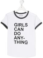 Zadig & Voltaire Kids Teen Piped Trim T-shirt - White