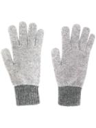 Ps Paul Smith Cable Knit Gloves - Grey