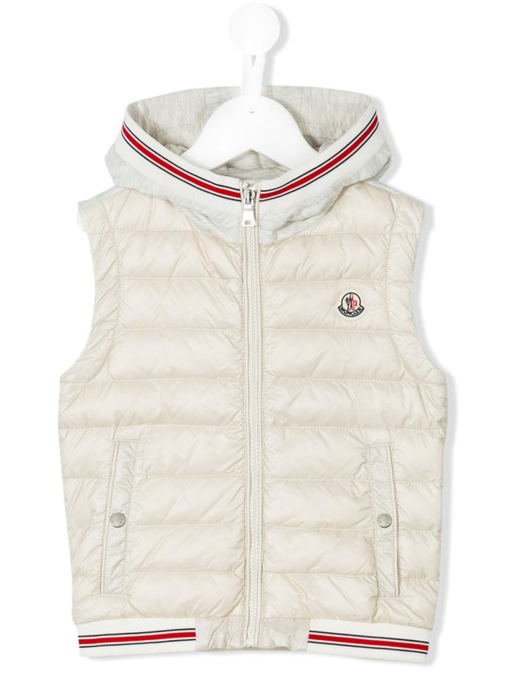 Moncler Kids - Padded Vest - Kids - Cotton/polyamide/polyamide-8 - 10 Yrs, Boy's, Nude/neutrals