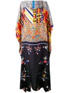 Pierre-louis Mascia - Multi-print Beach Dress - Women - Silk - One Size, Blue, Silk