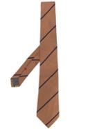 Brunello Cucinelli Striped Tie - Brown