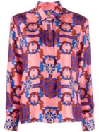 Odeeh Printed Silk Shirt - Pink