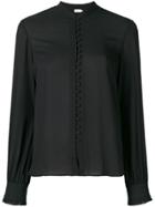 Filippa-k Sheer Button Blouse - Black