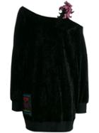 Versace Jeans Couture Floral Strap Jumper - Black