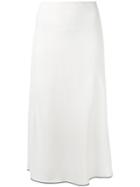Toteme - A-line Skirt - Women - Polyester - Xs, White, Polyester