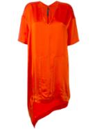 Ilaria Nistri Elongated Back T-shirt Dress, Women's, Size: 40, Yellow/orange, Viscose