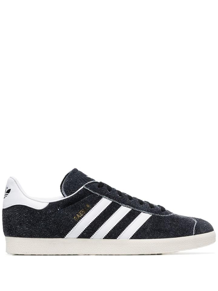 Adidas Black And White Gazelle Suede Low Top Sneakers