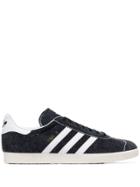 Adidas Black And White Gazelle Suede Low Top Sneakers