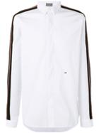 Dior Homme - Stripe Sleeve Shirt - Men - Cotton/polyamide/spandex/elastane - 39, White, Cotton/polyamide/spandex/elastane