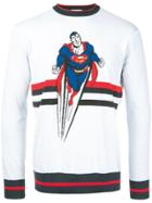 Iceberg Superman Motif Jumper - White