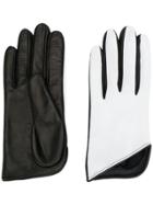 Manokhi Bicolour Gloves - Black