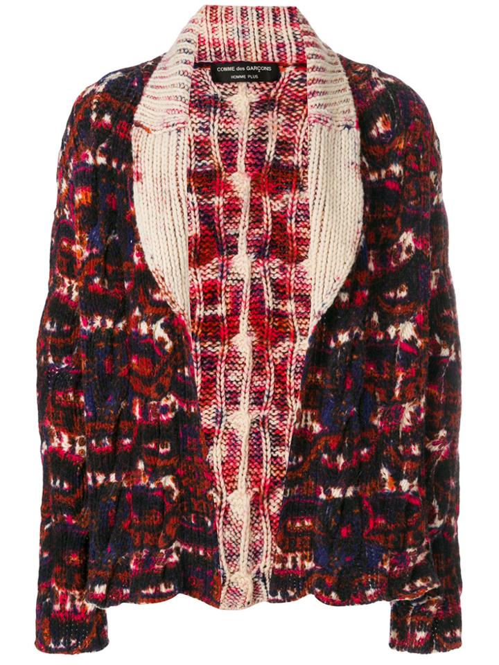 Comme Des Garçons Vintage Heavy Knit Jacket - White