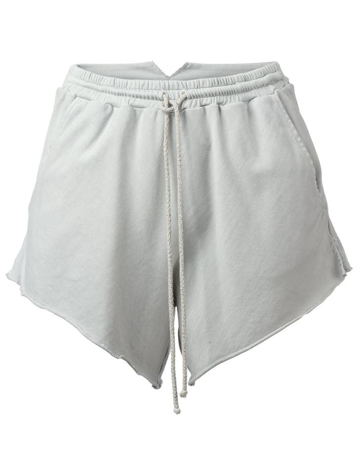 Lost & Found Rooms Drawstring Shorts, Women's, Size: Small, Grey, Cotton